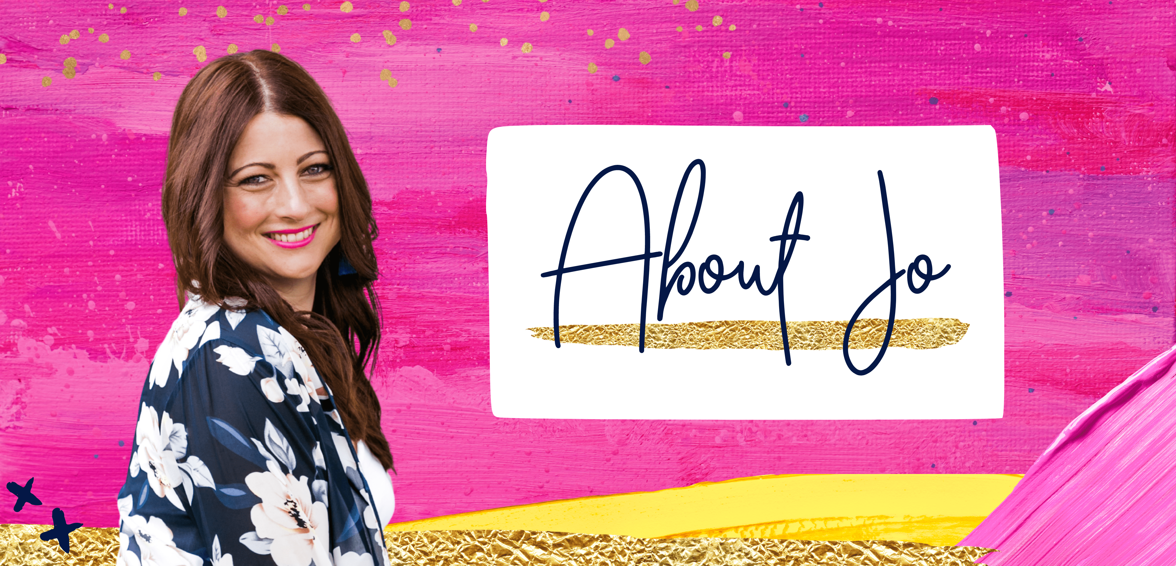 'About Jo' page header